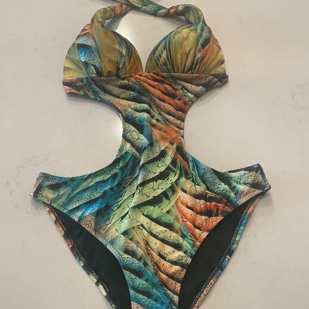 Multicolor One Piece Swimsuit